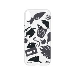 犀牛盾NX系列背板 - iPhone XS Max - 【聯名設計款】 - 印花樂 - 印花樂x馬來貘-黑白菜市場