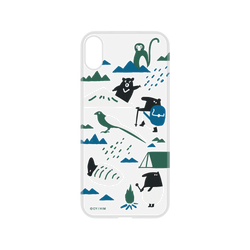 犀牛盾NX系列背板 - iPhone XS Max - 【聯名設計款】 - 印花樂 - 印花樂x馬來貘-山林藍