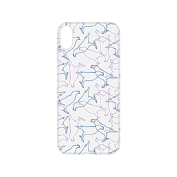 犀牛盾NX系列背板 - iPhone XS Max - 【聯名設計款】 - 印花樂 - 台灣八哥/透明藍紫