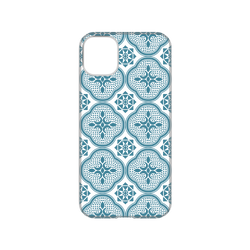 犀牛盾NX系列背板 - iPhone 11 - 【聯名設計款】 - 印花樂 - 玻璃海棠/透明藍