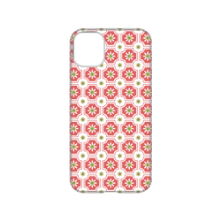 犀牛盾NX系列背板 - iPhone 11 - 【聯名設計款】 - 印花樂 - 老磁磚2號/透明珊瑚紅
