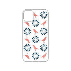犀牛盾NX系列背板 - iPhone 11 - 【聯名設計款】 - 印花樂 - 烏秋八哥/透明藍粉