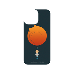 犀牛盾Clear (MagSafe 兼容)防摔背蓋手機殼 - iPhone 13 Pro Max - 【聯名設計款】 - I Love Doodle - Cat Landscape - The Solar System 貓咪太陽系