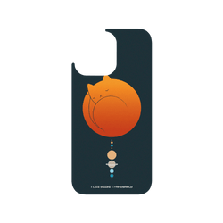 犀牛盾Clear (MagSafe 兼容)防摔背蓋手機殼 - iPhone 14 Pro Max - 【聯名設計款】 - I Love Doodle - Cat Landscape - The Solar System 貓咪太陽系