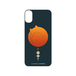 犀牛盾SolidSuit手機殼 - iPhone X - 【聯名設計款】 - I Love Doodle - Cat Landscape - The Solar System 貓咪太陽系