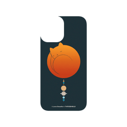 犀牛盾SolidSuit手機殼 - iPhone 12 mini - 【聯名設計款】 - I Love Doodle - Cat Landscape - The Solar System 貓咪太陽系