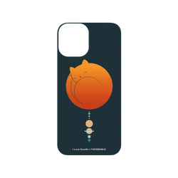 iPhone 12/12 Pro 犀牛盾SolidSuit (MagSafe 兼容)聯名設計款防摔背蓋手機殼 I Love Doodle - Cat Landscape - The Solar System 貓咪太陽系