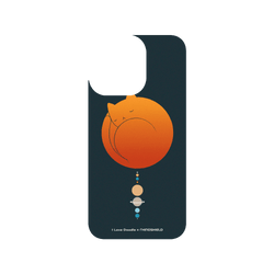 iPhone 13 Pro 犀牛盾SolidSuit (MagSafe 兼容)聯名設計款防摔背蓋手機殼 I Love Doodle - Cat Landscape - The Solar System 貓咪太陽系