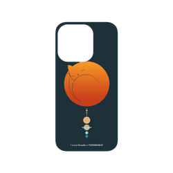犀牛盾SolidSuit手機殼 - iPhone 14 Pro - 【聯名設計款】 - I Love Doodle - Cat Landscape - The Solar System 貓咪太陽系