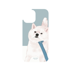 犀牛盾Clear Case防摔背蓋手機殼 - iPhone 12/12 Pro - 【聯名設計款】 - 沐晨Muchen - 拉住白柴
