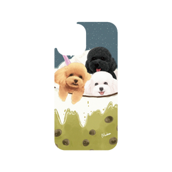 犀牛盾Clear Case防摔背蓋手機殼 - iPhone 12/12 Pro - 【聯名設計款】 - 沐晨Muchen - 抹茶貴賓