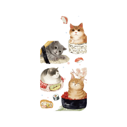 犀牛盾Clear Case防摔背蓋手機殼 - iPhone 12/12 Pro - 【聯名設計款】 - 沐晨Muchen - 蘇西 Sushi 貓咪