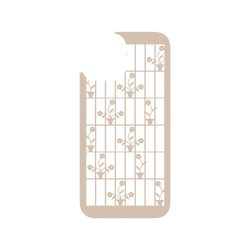 犀牛盾Clear (MagSafe 兼容)防摔背蓋手機殼 - iPhone 12 Pro Max - 【聯名設計款】 - 印花樂 - 鐵花窗/背蓋盆花粉紅