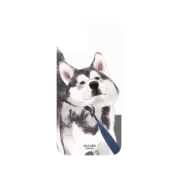 犀牛盾Clear Case防摔背蓋手機殼 - iPhone 13  - 【聯名設計款】 - 沐晨Muchen - 拉住哈士奇