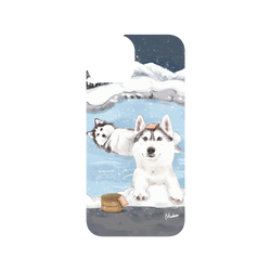 犀牛盾Clear Case防摔背蓋手機殼 - iPhone 13  - 【聯名設計款】 - 沐晨Muchen - 溫泉二哈