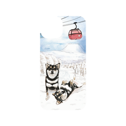 犀牛盾Clear Case防摔背蓋手機殼 - iPhone 13  - 【聯名設計款】 - 沐晨Muchen - 雪地黑柴
