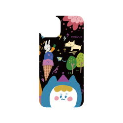 犀牛盾Clear Case防摔背蓋手機殼 - iPhone 14 - 【聯名設計款】 - Ning - 黑色