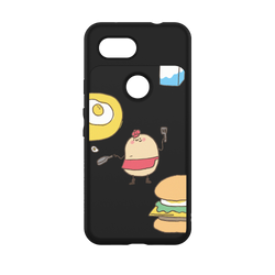 (EOL) 犀牛盾SolidSuit手機殼 - Google Pixel 3a - 【聯名設計款】 - 咻咻熊 - 元氣早餐泥泥