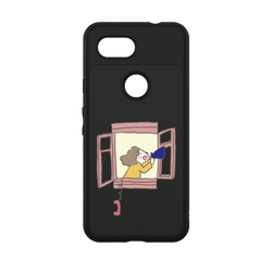 (EOL) 犀牛盾SolidSuit手機殼 - Google Pixel 3a - 【聯名設計款】 - 咻咻熊 - 喂大笨蛋