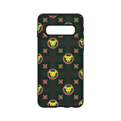 犀牛盾SolidSuit手機殼 - Samsung Galaxy S10 (4G) - 【聯名設計款】 - 邱哥 - 動物磚家-牛 Animal Majolica Tile-Ox