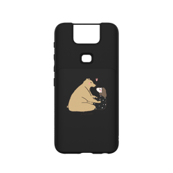 (EOL) 犀牛盾SolidSuit手機殼 - ASUS Zenfone 6 - 【聯名設計款】 - 咻咻熊 - 親一個