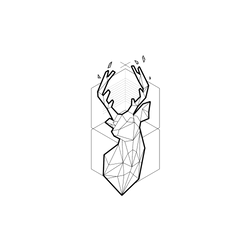 犀牛盾SolidSuit手機殼 - iPhone X - 【獨家設計款】 - 幾何-北歐系列/黑鹿