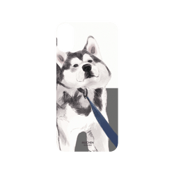 犀牛盾SolidSuit手機殼 - iPhone XS - 【聯名設計款】 - 沐晨Muchen - 拉住哈士奇