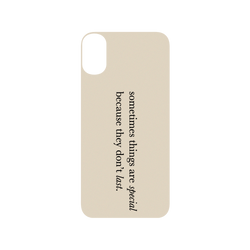犀牛盾SolidSuit手機殼 - iPhone X - 【聯名設計款】 - No Reason - last 黑字-奶茶色底