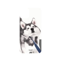 犀牛盾SolidSuit手機殼 - iPhone 11 Pro Max - 【聯名設計款】 - 沐晨Muchen - 拉住哈士奇