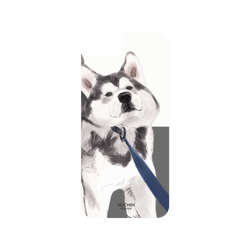 犀牛盾SolidSuit手機殼 - iPhone 7/8/SE2/SE3 - 【聯名設計款】 - 沐晨Muchen - 拉住哈士奇