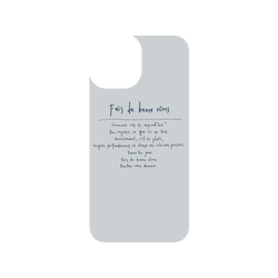 犀牛盾SolidSuit手機殼 - iPhone 13 mini - 【聯名設計款】 - No Reason - Beaux 祝好夢-灰底