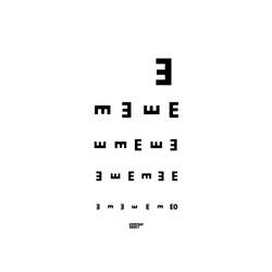 犀牛盾SolidSuit手機殼 - iPhone 14 Pro - 【聯名設計款】 - Everyday Object - EO 視力測驗(黑字)