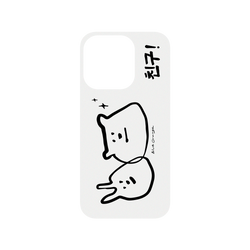 iPhone 14 Pro 犀牛盾SolidSuit (MagSafe 兼容)聯名設計款防摔背蓋手機殼 TwoGirls - 黑白朋友